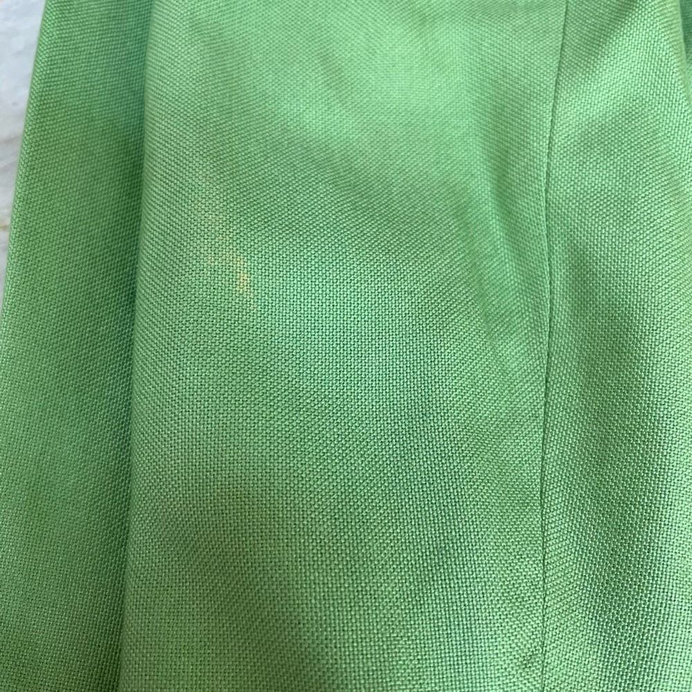 Ann May 100% woven silk green blazer jacket size 6 - Picture 8 of 9
